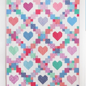 Heartsy Quilt Pattern-Cluck Cluck Sew Quilt Pattern-Allison Harris-Fat Quarter Friendly Quilt Pattern