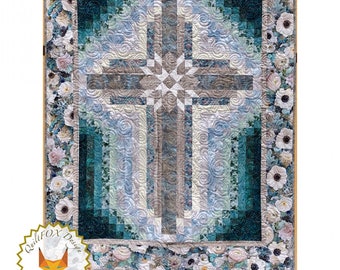 Farmhouse Cross Quilt Pattern-QuiltFox Designs-Religious/Holiday Quilt Pattern