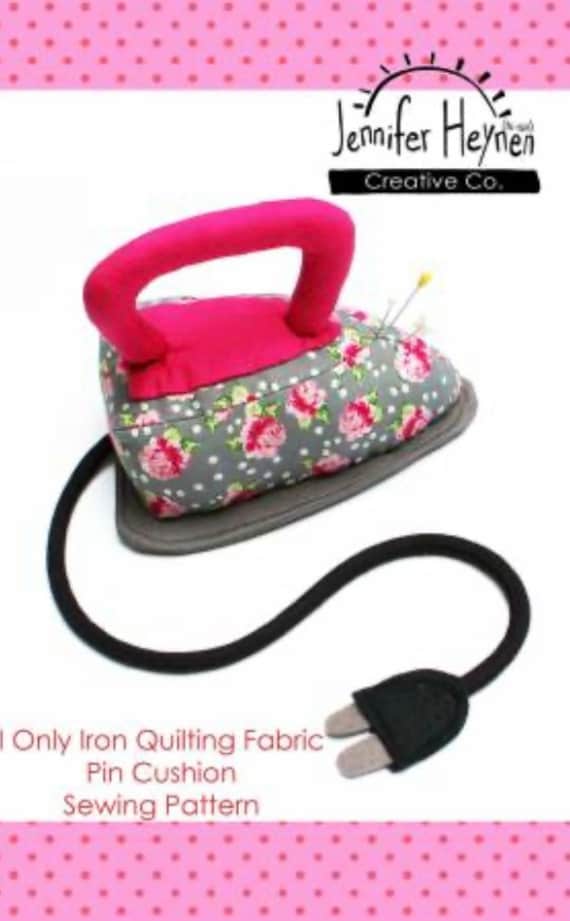 I Only Iron Quilting Fabric-Pincushion Pattern-Jennifer Jangles-Jennifer Heynan