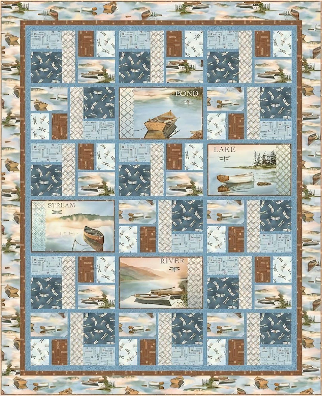Tranquility Pattern Tranquility Quilt Pattern PDF Quilt Pattern-pine Tree Country Quilts ...