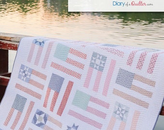 Fly the Flag-Quilt Pattern-Quilt Woman-Amy Smart-Diary of a Quilter Quilt Pattern