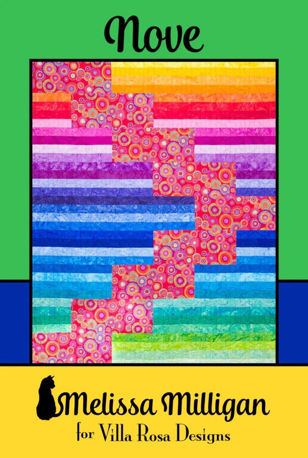 Nove PDF Quilt Pattern-villa Rosa Instant Download Quilt Pattern - Etsy