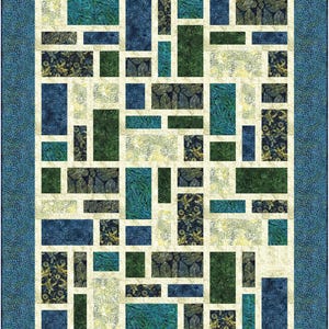 Pavers Quilt Pattern PDF Quilt Pattern-Pieced Quilt Pattern by Kari Nichols for Quilting Renditions