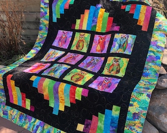 Pickets  PDF Quilt Pattern-Panel Quilt Pattern by Kari Nichols for Quilting Renditions