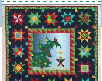 Christmas Morning Delight-Quilt Pattern-Material Girlfriends Applique Quilt Pattern