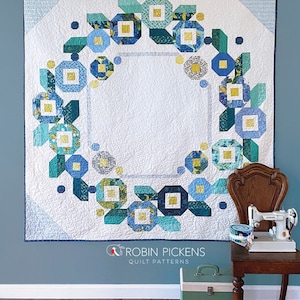 Ring Around the Posies* Jelly Roll Quilt Pattern* Robin Pickens