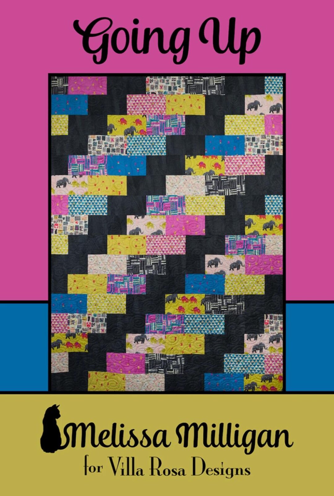 Fat Quarter Quilt Pattern: Bold Modern Design (54” X 72”) (PDF Pattern ...