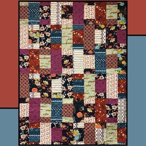 Brickwork Quilt Pattern PDF Quilt Pattern-Villa Rosa Instant Download Quilt Pattern