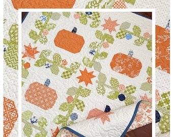 Pumpkin Patch Wall Hanging Quilt Pattern by Pattern Basket