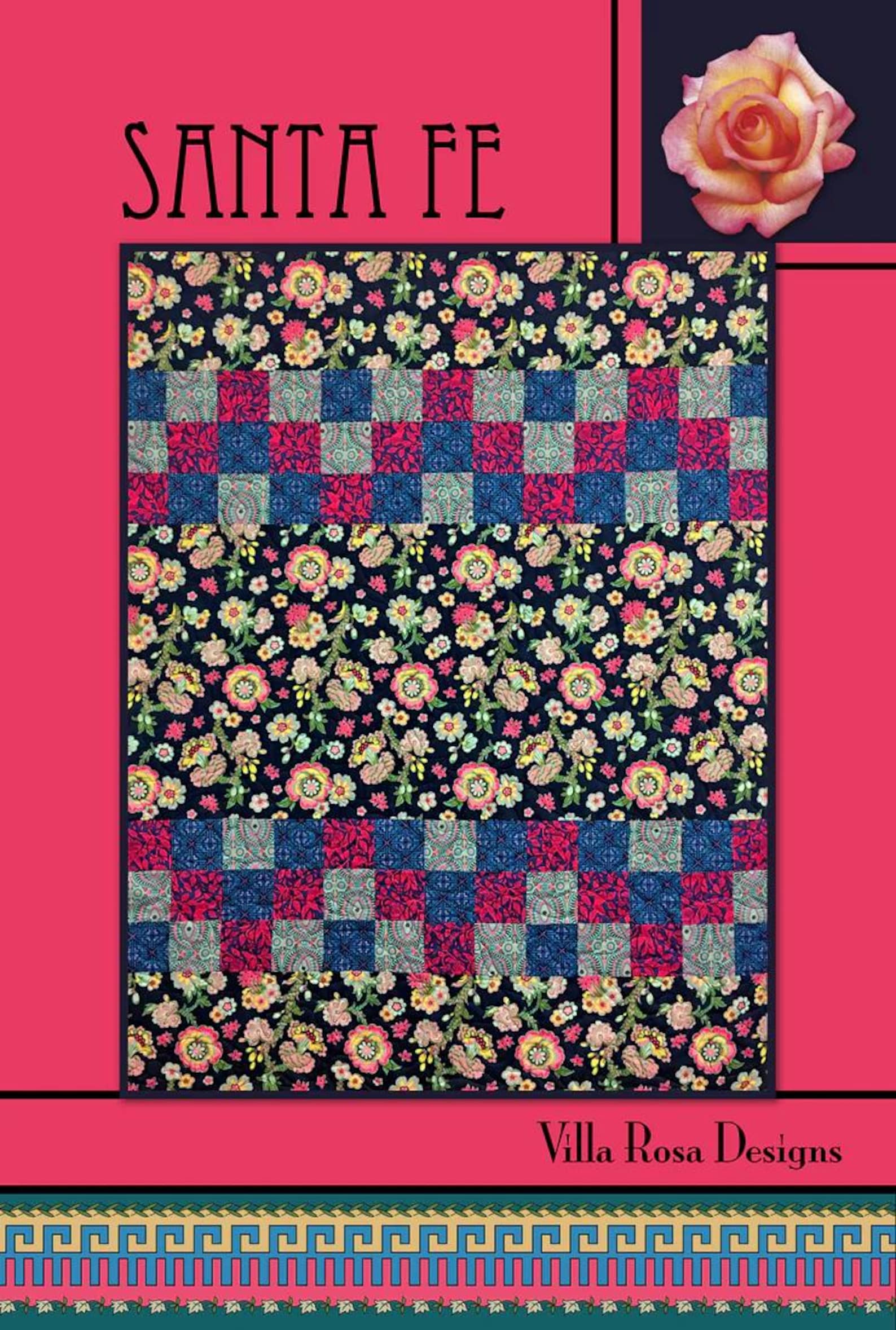 Santa Fe PDF Quilt Pattern-villa Rosa Instant Download Quilt Pattern - Etsy