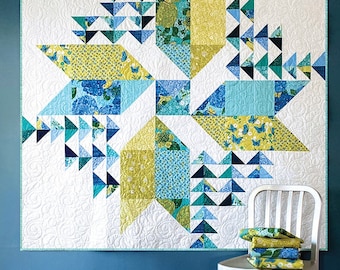 Wind Drifter Quilt Pattern* Fat Eighths Friendly* Robin Pickens