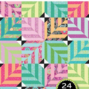 Fat Quarter Fracture Quilt Pattern-Amanda Murphy Designs Quilt Pattern-Amanda Murphy Quilt Pattern
