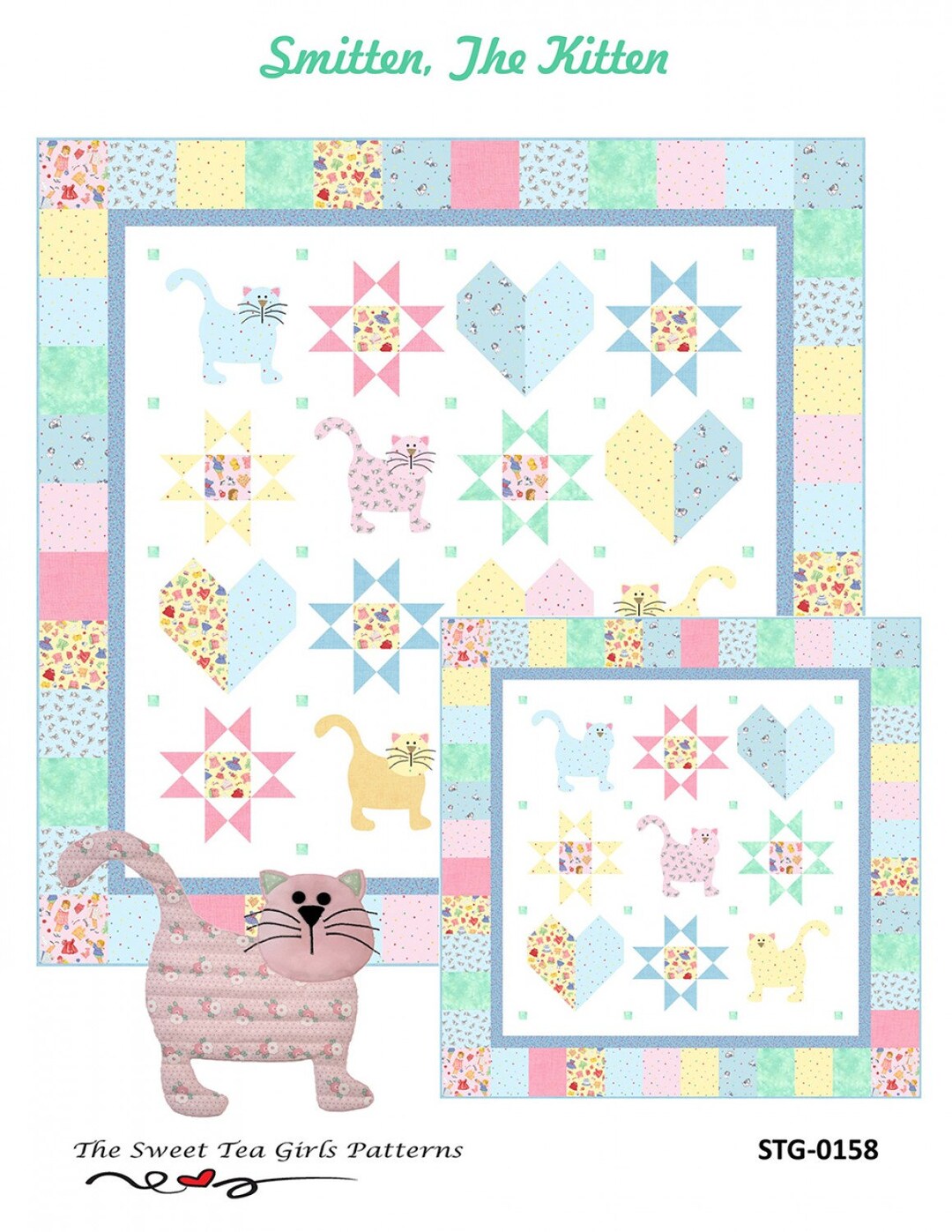 Smitten the Kittenquilt Patternthe Sweet Tea Girls Patterns Etsy