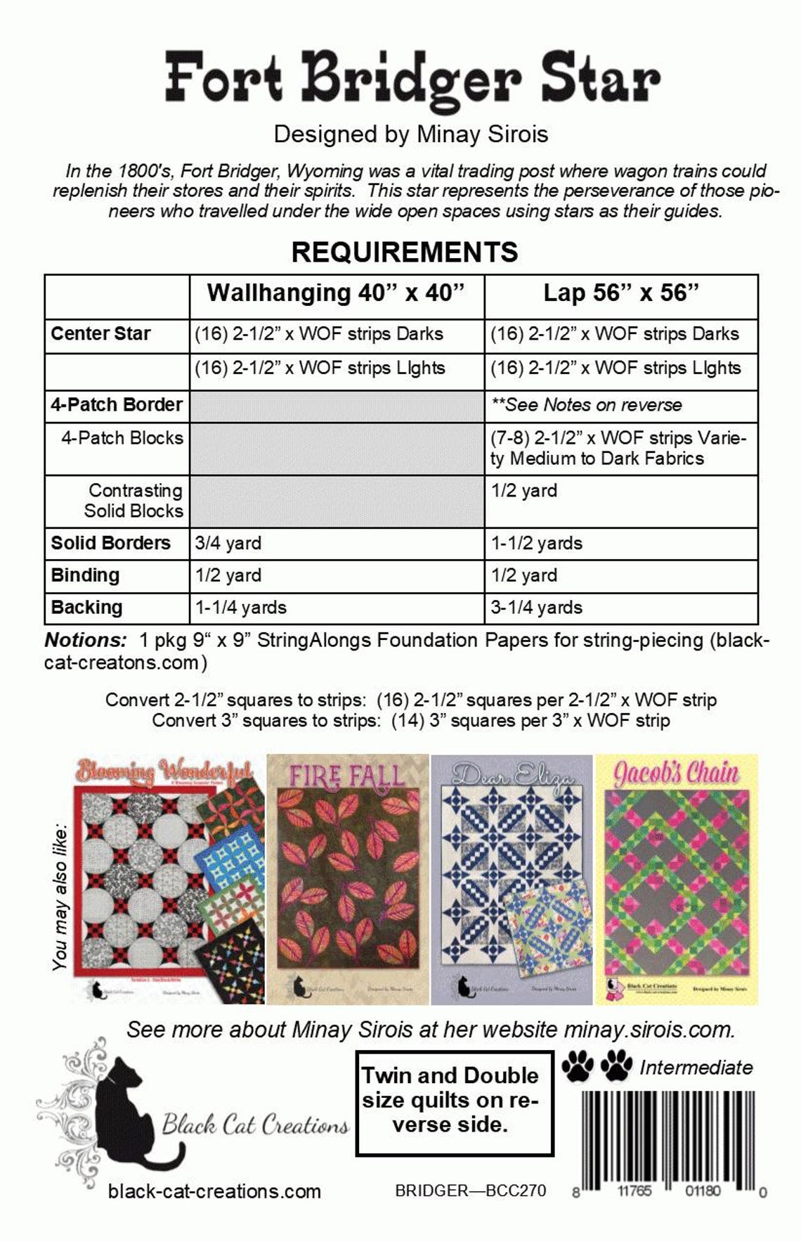 Fort Bridger Star Quilt Pattern PDF - Pieced Quilt - Etsy