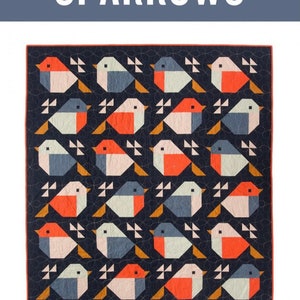 Sparrows  Quilt Pattern-Pen & Paper Quilt Pattern-Birds Quilt Pattern