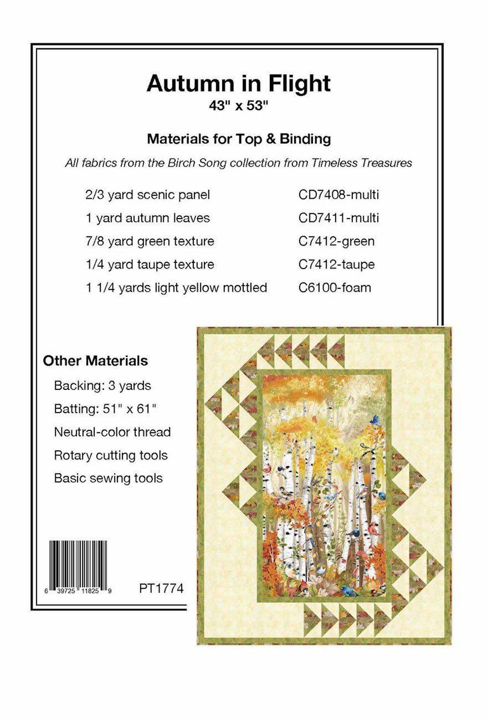 Autumn in Flight PDF Quilt Pattern-pine Tree Country Quilts-sandy ...