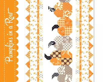 Pumpkins in a Row Table Runner Pattern-Fig Tree Quilts