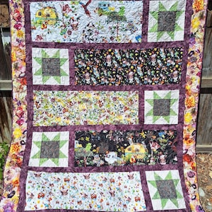 About Face Quilt Pattern PDF Quilt Pattern-Pieced Quilt Pattern by Kari Nichols for Quilting Renditions