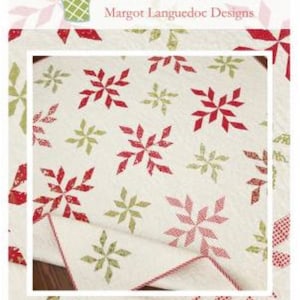 Peppermint Twist-Christmas Quilt Pattern-Fat Eighths Quilt Pattern-The Pattern Basket-Margot Languedoc image 1