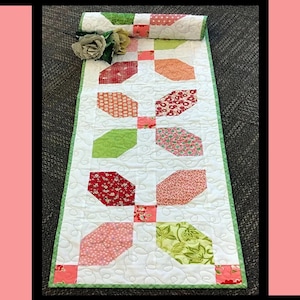 Cotton Candy Quilt Pattern: Table Runner/Wall Hanging (PDF Pattern)