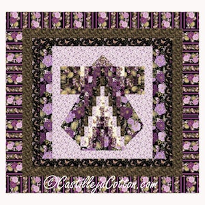 Bargello Kimono King Quilt Pattern PDF Quilt Pattern-Diane McGregor-Castilleja Cotton-Timeless Treasures Majestic