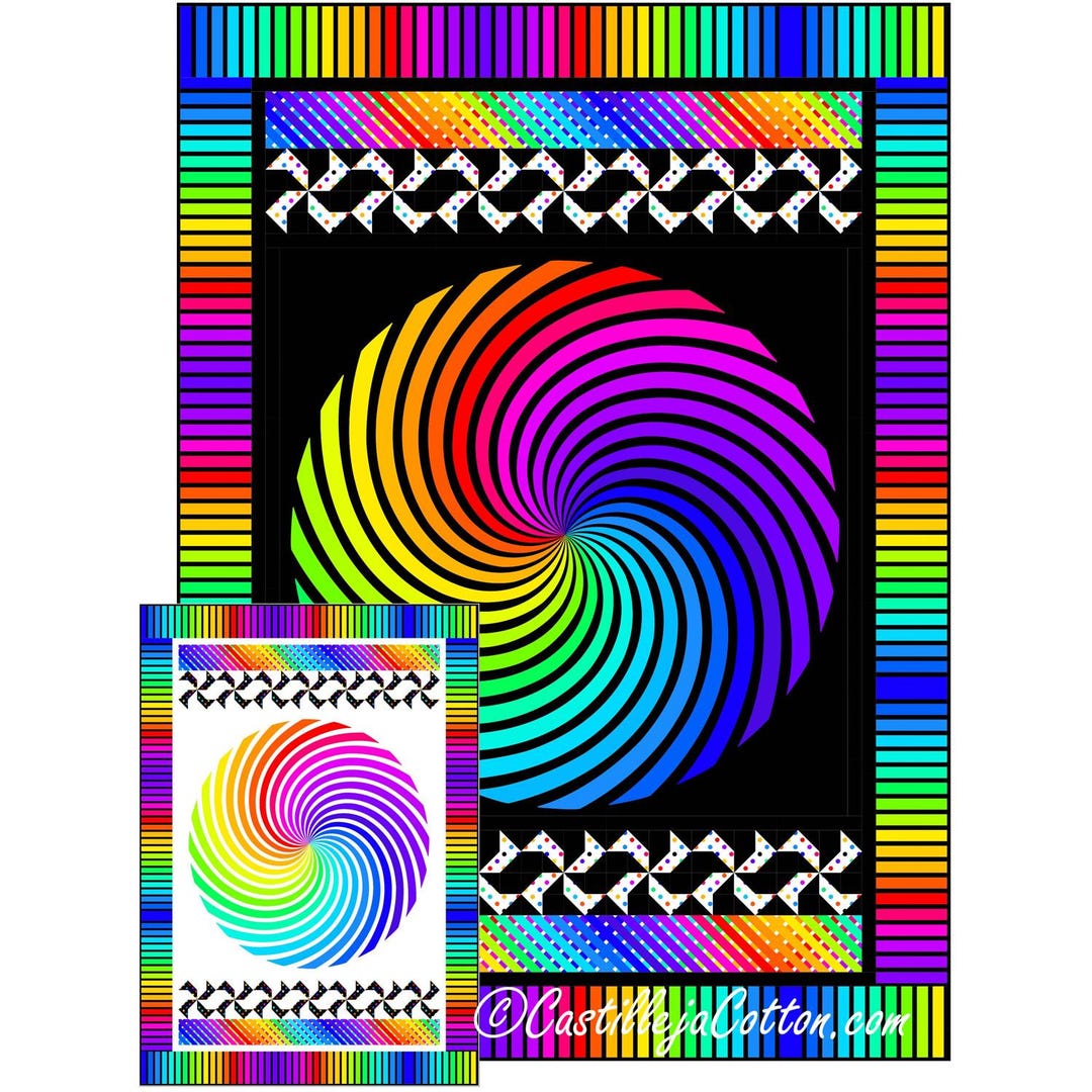 Swirling Circle Panel Quilt Pattern PDF Quilt Pattern-diane Mcgregor ...