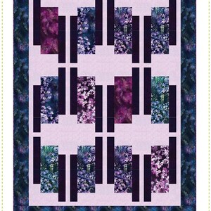 Drifters Quilt Pattern - Fat Quarter Friendly Quilt Pattern for Lap, Twin/Double, Queen - Quilting Renditions Printed Paper Pattern