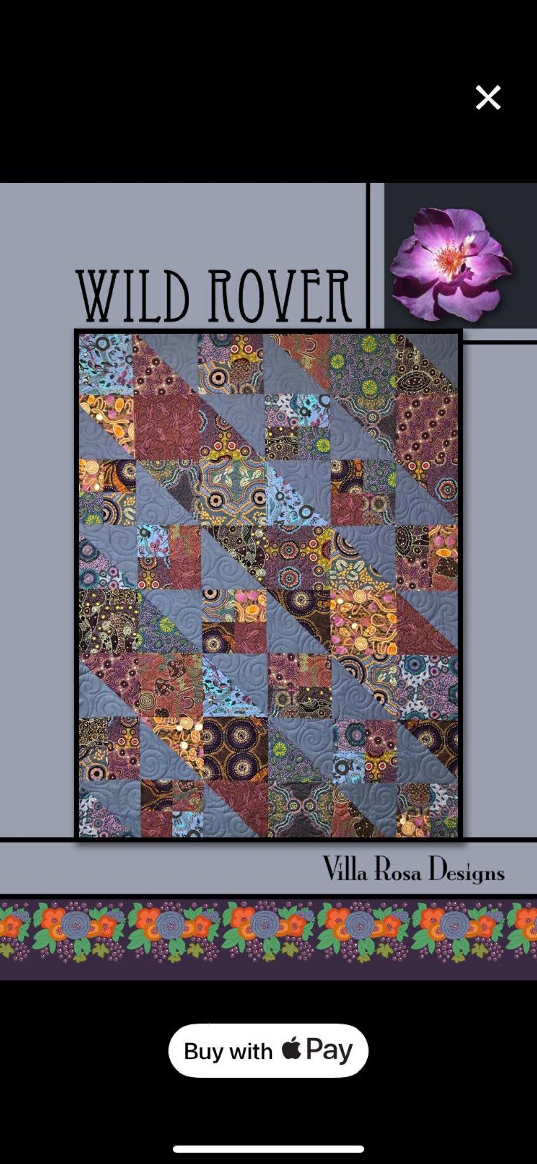 Wild Rover PDF Quilt Pattern-villa Rosa Designs - Etsy