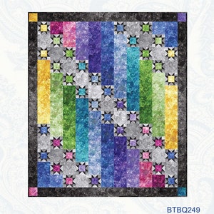 AURORA NIGHT 2-Quilt Pattern- Bound To Be Quilting