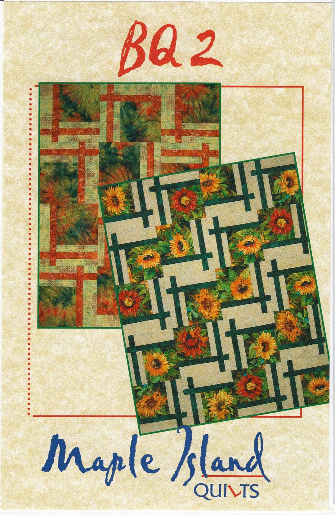 BQ2 Quilt Patternmaple Island Quiltslarge Block Quilt Etsy