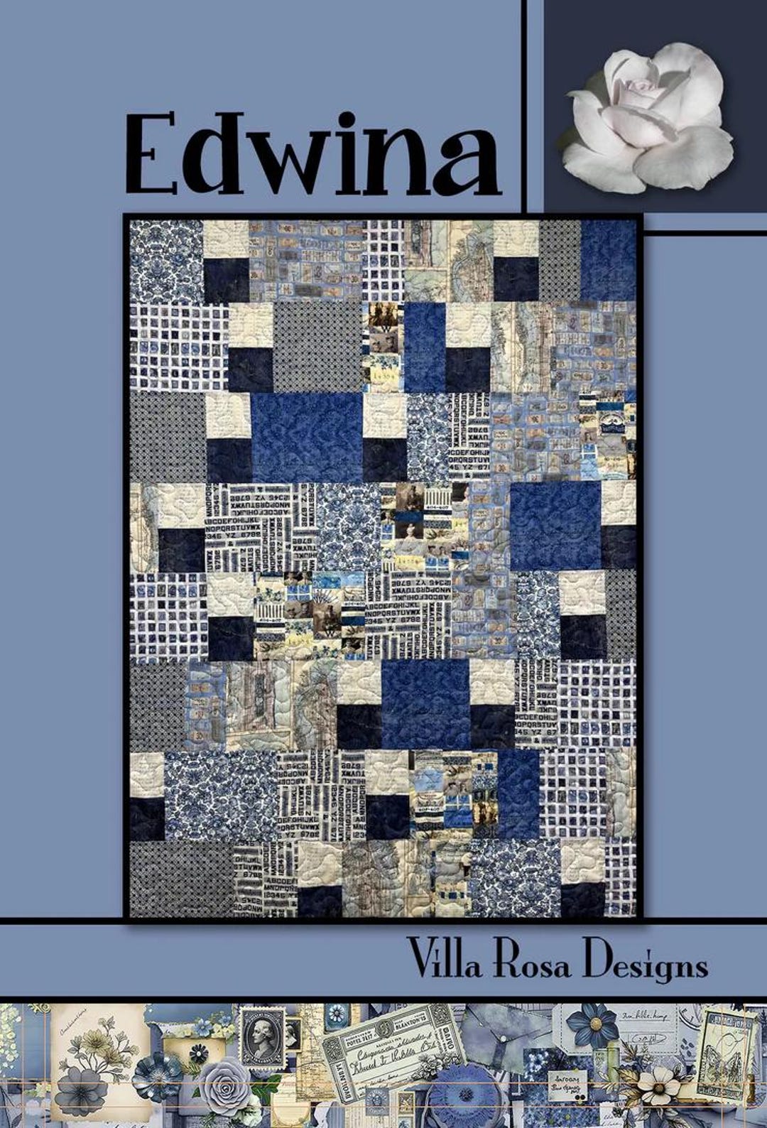 Edwina Quilt Pattern PDF - Modern Fat Quarter Design (digital Download ...