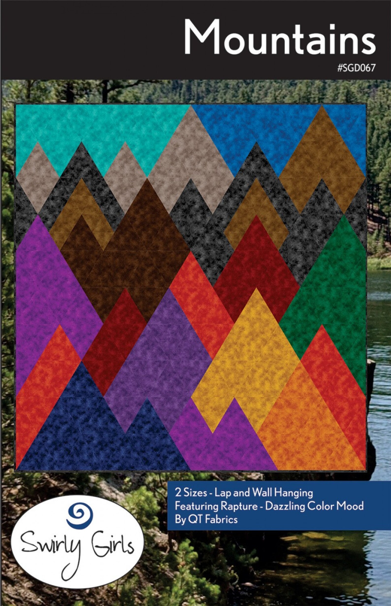 Mountains Quilt PatternSwirly Girls Quilt Pattern Etsy