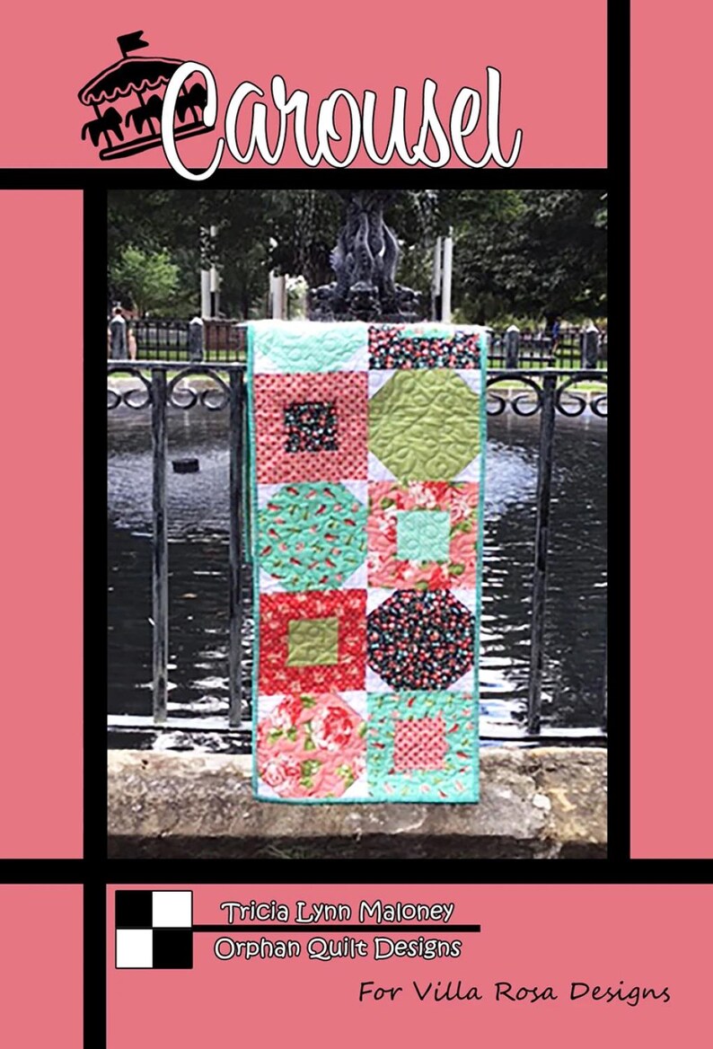 PDF Quilt Pattern-carousel Quilt Pattern - Villa Rosa Designs -table ...