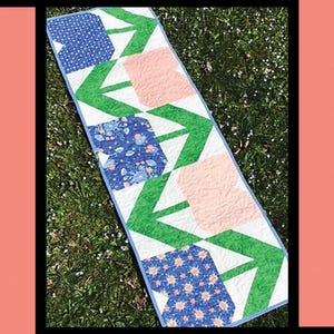 Flowers For Mom Quilt Pattern: Villa Rosa Table Runner (PDF Pattern)