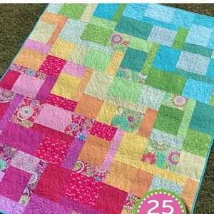 Fat Quarter Flow Quilt Pattern-Amanda Murphy Designs Quilt Pattern-Amanda Murphy Quilt Pattern