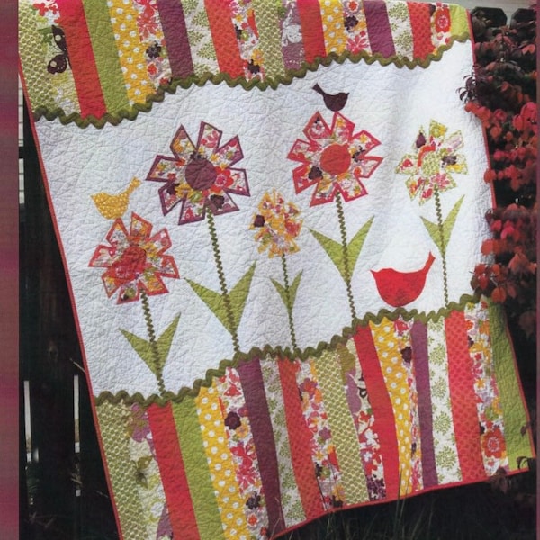 Dizzy Lizzy Quilt Pattern-Abbey Lane Quilts-Flower Quilt Pattern