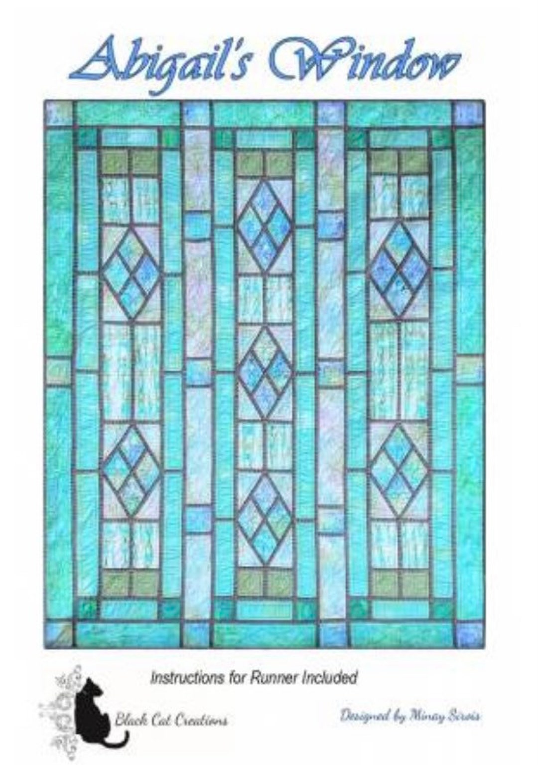 Abigails Window Quilt Patternblack Cat Creations Quilt Pattern Etsy