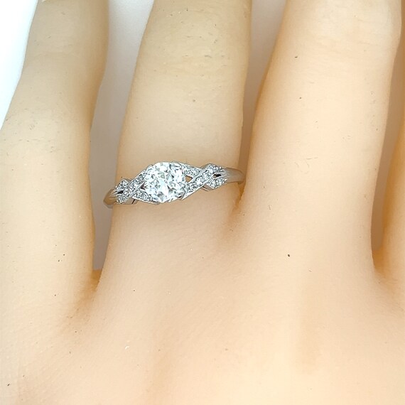 Antique Platinum diamond engagement ring