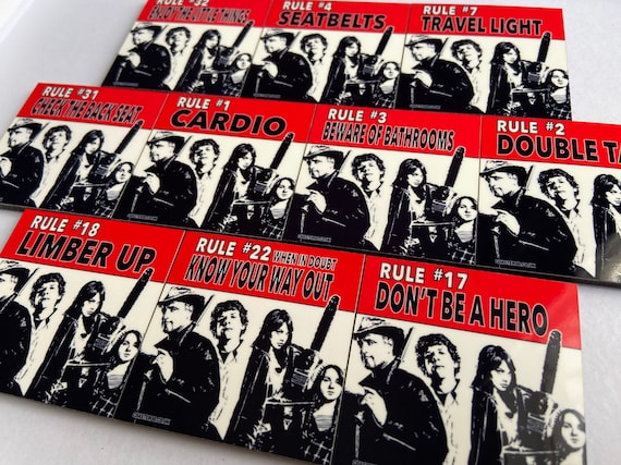 ZOMBIELAND Fridge Magnets Selection - Choose yours / Hardboard / Gloss Finish - Original unofficial movie themed designs