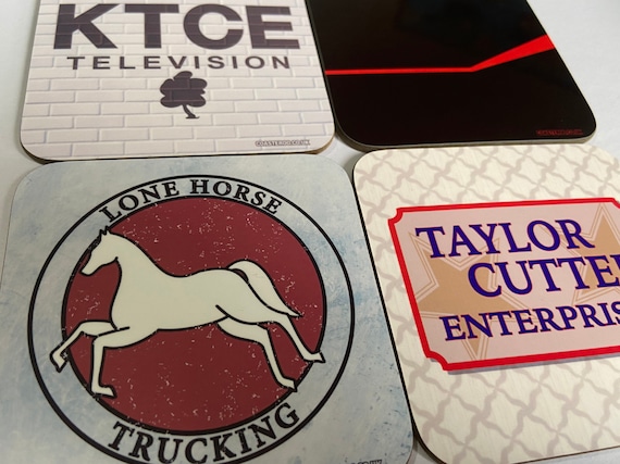 The A TEAM "cork back" Coasters - Hot Drinks / Bar Mat  - Choose yours / Hardboard / Gloss Finish - Corporate 80s Action TV themed designs