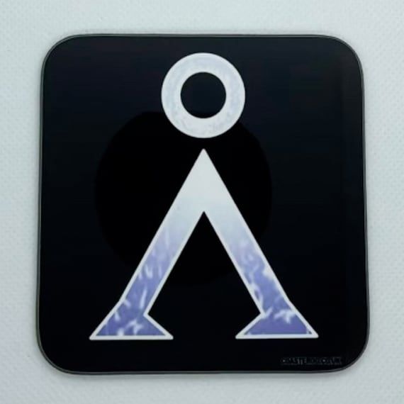 STARGATE - Drinks Coaster "Earth Gyph / Home Symbol" - Hardboard / Gloss Finish - Original unofficial movie themed design