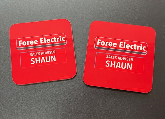 SHAUN of the DEAD - Drinks Coaster "Foree Electric Sales Adviser" - Hardboard / Gloss Finish - Original unofficial movie themed design
