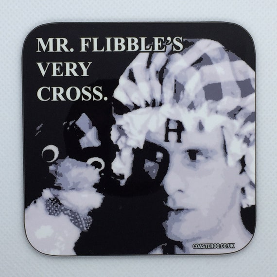 RED DWARF - Drinks Coaster "Mr Flibble's Very Cross" - Crazy Rimmer - Hardboard / Gloss Finish - Original unofficial TV themed design