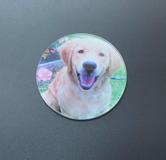 Drinks Coaster ROUND / GLASS - Custom Photo / Personalised - Toughened Glass