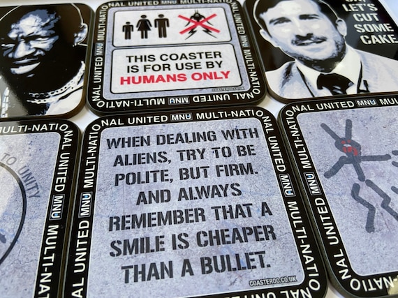 DISTRICT 9 "raw back" Coasters - Hot Drinks / Bar Mat - Choose yours / Hardboard / Gloss Finish - Original unofficial movie themed designs