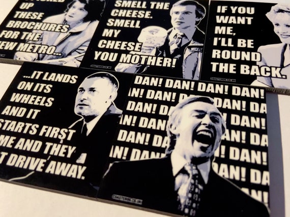 ALAN PARTRIDGE Fridge Magnets Selection - Choose yours / Hardboard / Gloss Finish - Character quotes TV themed designs