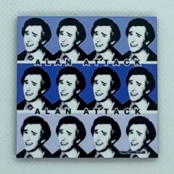 ALAN PARTRIDGE - Fridge Magnet "Alan Attack" - Hardboard / Gloss Finish - Original unofficial TV themed design