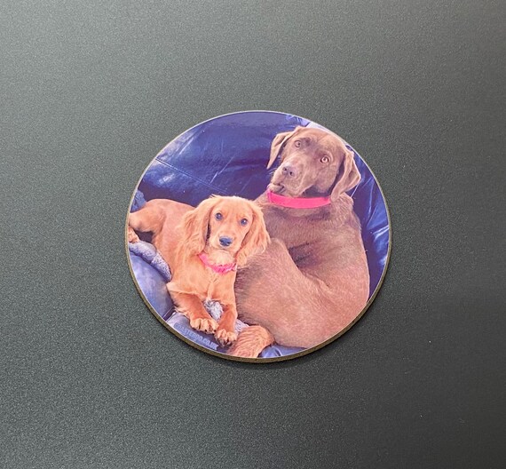 Drinks Coaster ROUND / MDF - Custom Photo / Personalised - Sturdy, Gloss Finish