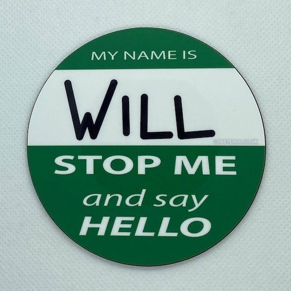 THE INBETWEENERS - Drinks Coaster "Stop Me And Say Hello" - Hardboard / Gloss Finish - Original unofficial TV themed design