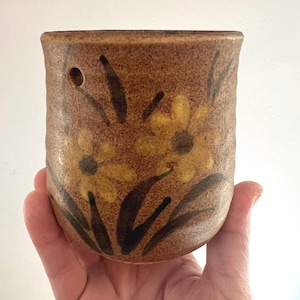 Stoneware Ceramic Indoor Planter, Vintage